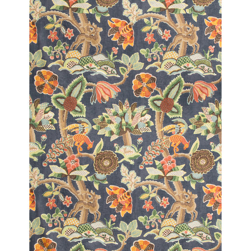 LEE JOFA - LEYLAND PRINT- BLUE/MULTI - Fabric by the Yard BLUE/MULTI