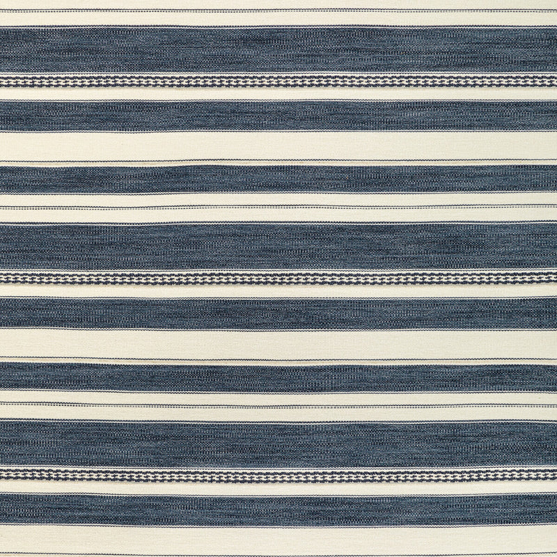 LEE JOFA - ENTOTO STRIPE- MARINE/IVORY - Fabric by the Yard MARINE/IVORY