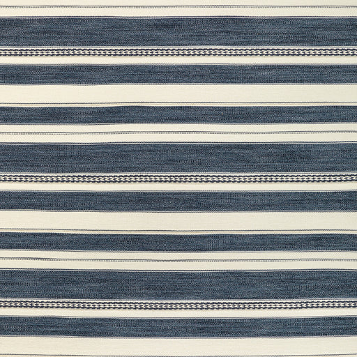 LEE JOFA - ENTOTO STRIPE- MARINE/IVORY - Fabric by the Yard MARINE/IVORY