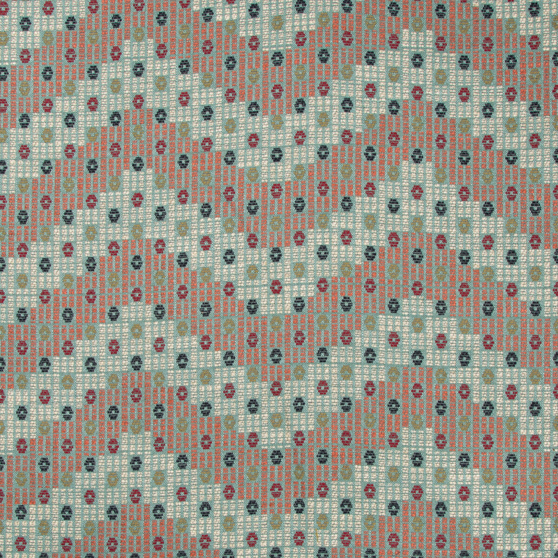 LEE JOFA - ADDIS ABABA- AQUA/MULTI - Fabric by the Yard AQUA/MULTI