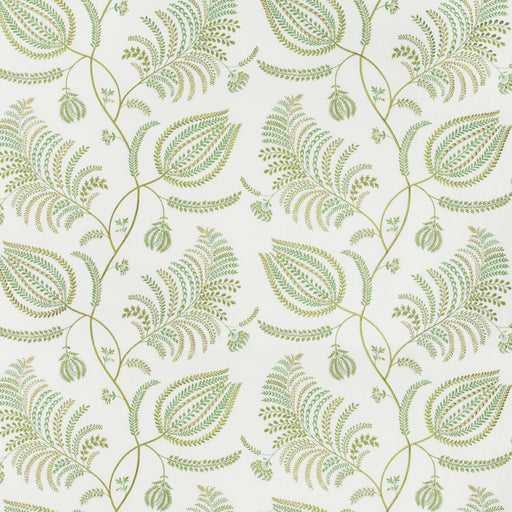 LEE JOFA - PALMERO EMB- IVORY/LEAF - Fabric by the Yard IVORY/LEAF