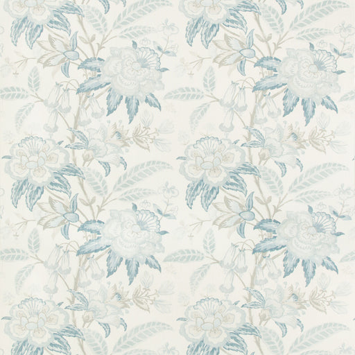 LEE JOFA - DAVENPORT PRINT- FROST BLUE - Fabric by the Yard FROST BLUE