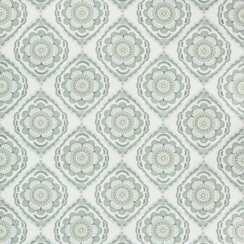 LEE JOFA - MONTEREY EMB- SEA MIST - Fabric by the Yard SEA MIST