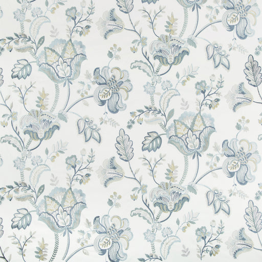 LEE JOFA - BRADFORD EMB- JUNIPER/LAGOON - Fabric by the Yard JUNIPER/LAGOON