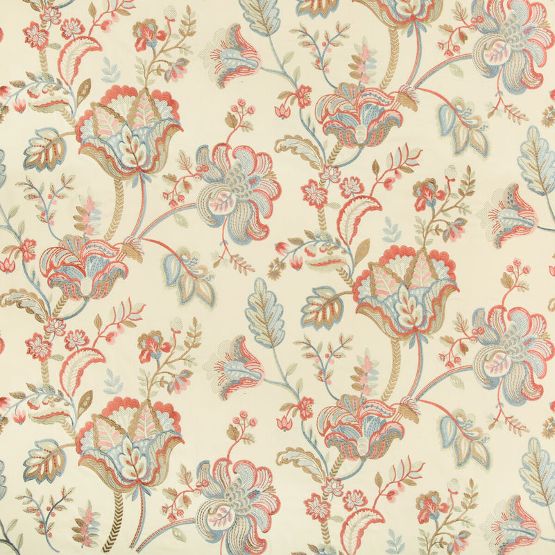 LEE JOFA - BRADFORD EMB- PETAL/CAPRI - Fabric by the Yard PETAL/CAPRI