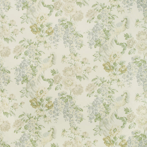 LEE JOFA - MONTECITO FLORAL- SKY/GREEN - Fabric by the Yard SKY/GREEN
