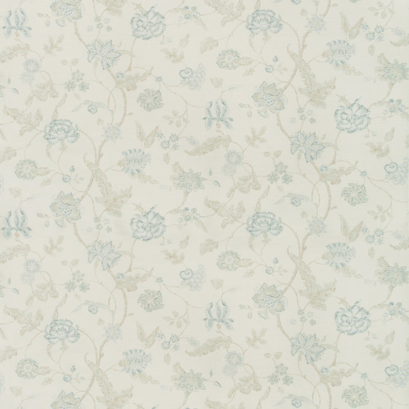 LEE JOFA - AVIGNON PRINT- AQUA/SAGE - Fabric by the Yard AQUA/SAGE