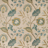 LEE JOFA - ASTON EMBROIDERY- TEAL - Fabric by the Yard