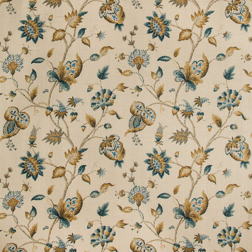 LEE JOFA - HOLLIN PRINT- PEACOCK - Fabric by the Yard PEACOCK