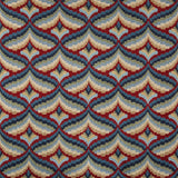 LEE JOFA - GILES EMBROIDERY- RED/BLUE - Fabric by the Yard