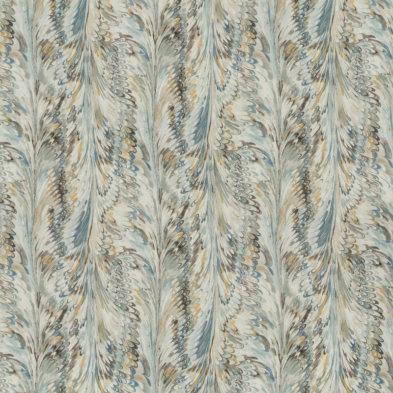 LEE JOFA - TAPLOW PRINT- SEA MIST - Fabric by the Yard SEA MIST