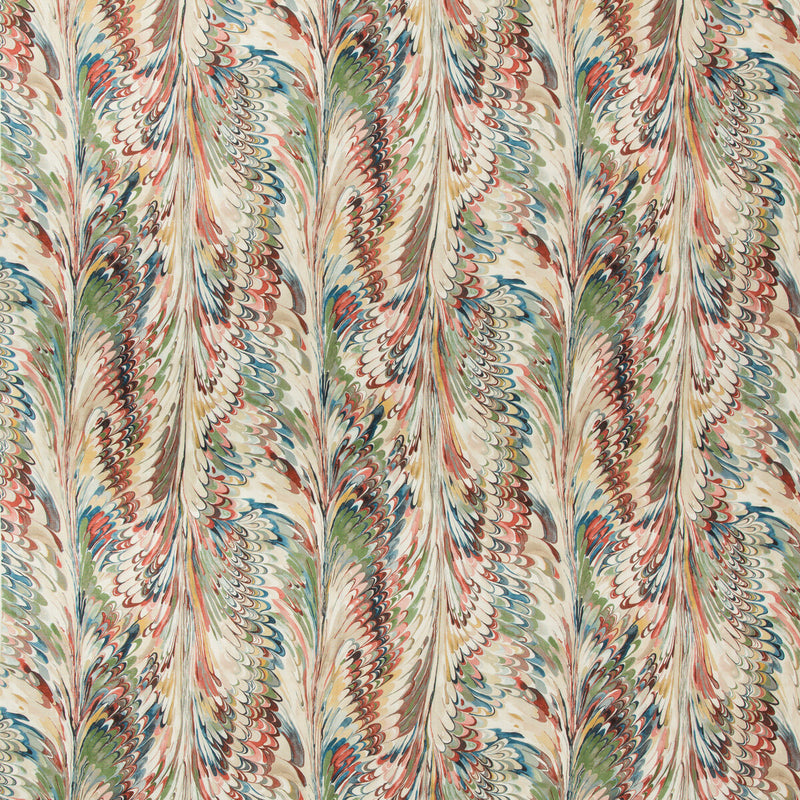 LEE JOFA - TAPLOW PRINT- SPICE/LEAF - Fabric by the Yard SPICE/LEAF