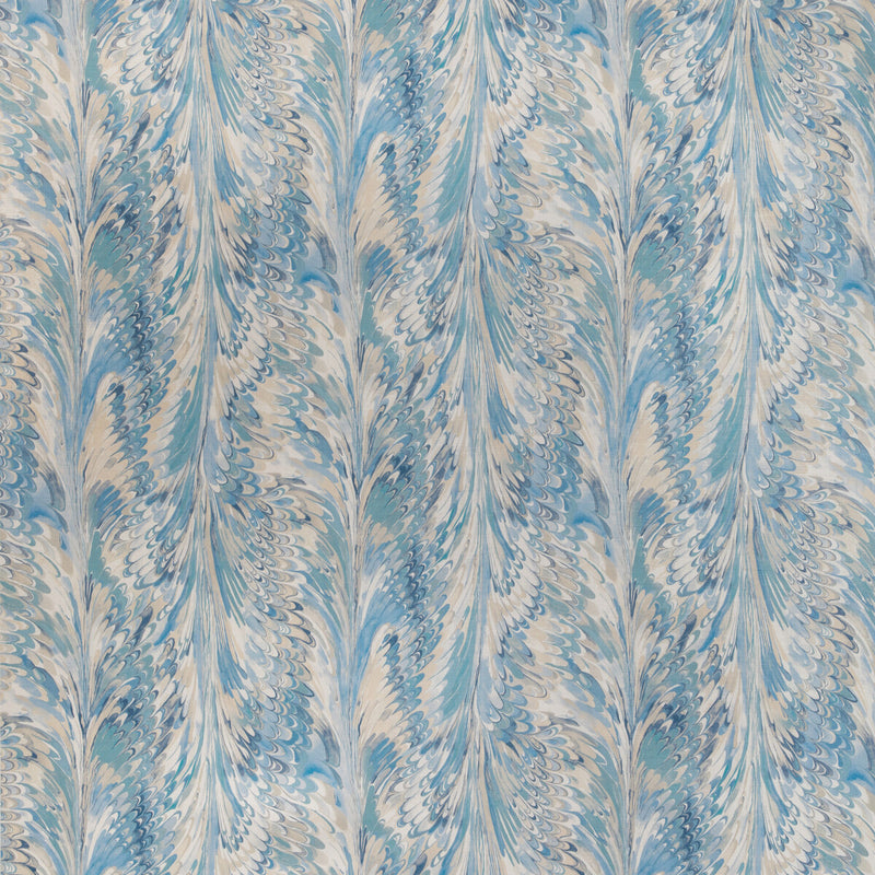 LEE JOFA - TAPLOW PRINT- CAPRI/SKY - Fabric by the Yard CAPRI/SKY