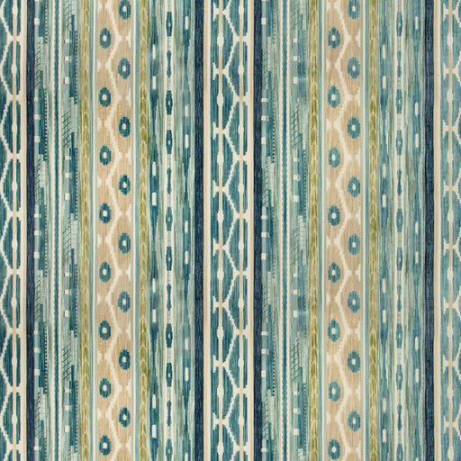 LEE JOFA - DESNING VELVET- BLUE/AQUA - Fabric by the Yard BLUE/AQUA
