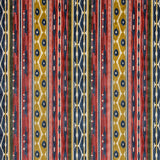 LEE JOFA - DESNING VELVET- RED/BLUE - Fabric by the Yard