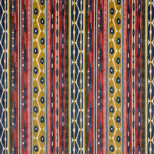 LEE JOFA - DESNING VELVET- RED/BLUE - Fabric by the Yard RED/BLUE