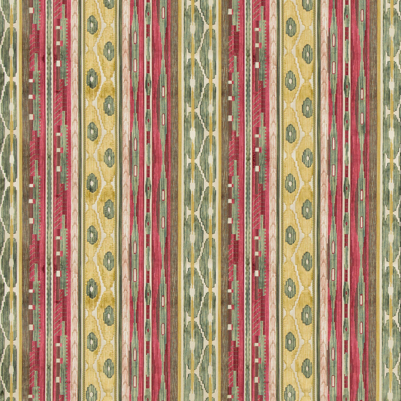 LEE JOFA - DESNING VELVET- PINK/GOLD - Fabric by the Yard PINK/GOLD
