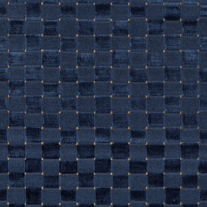 LEE JOFA - LEVENS VELVET- NAVY - Fabric by the Yard NAVY