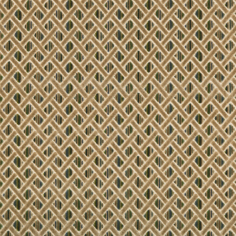 LEE JOFA - BOURNE VELVET- PEACOCK - Fabric by the Yard PEACOCK
