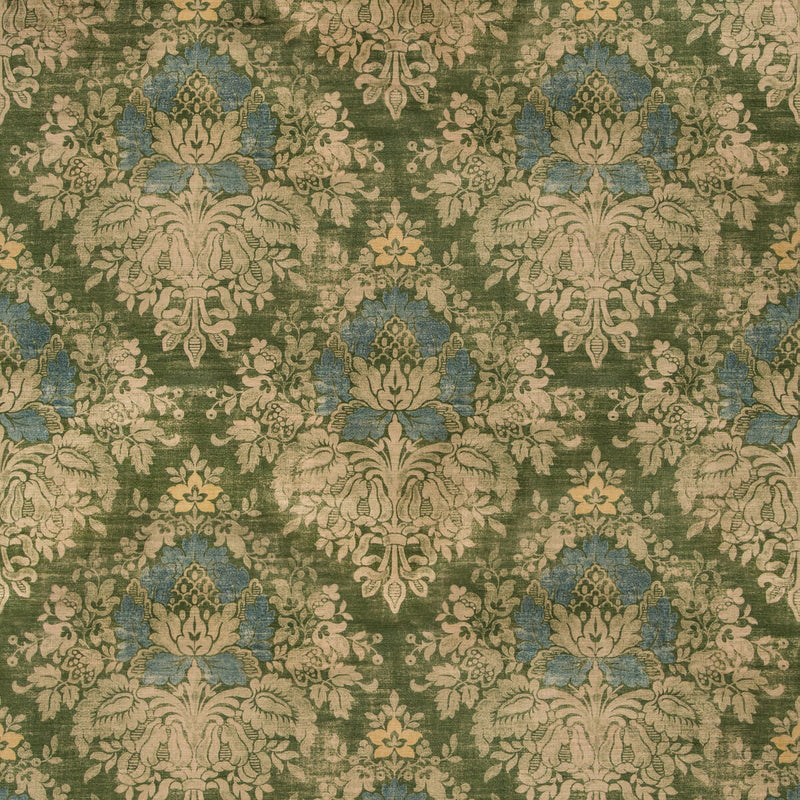 LEE JOFA - ALMA VELVET- LODEN - Fabric by the Yard LODEN
