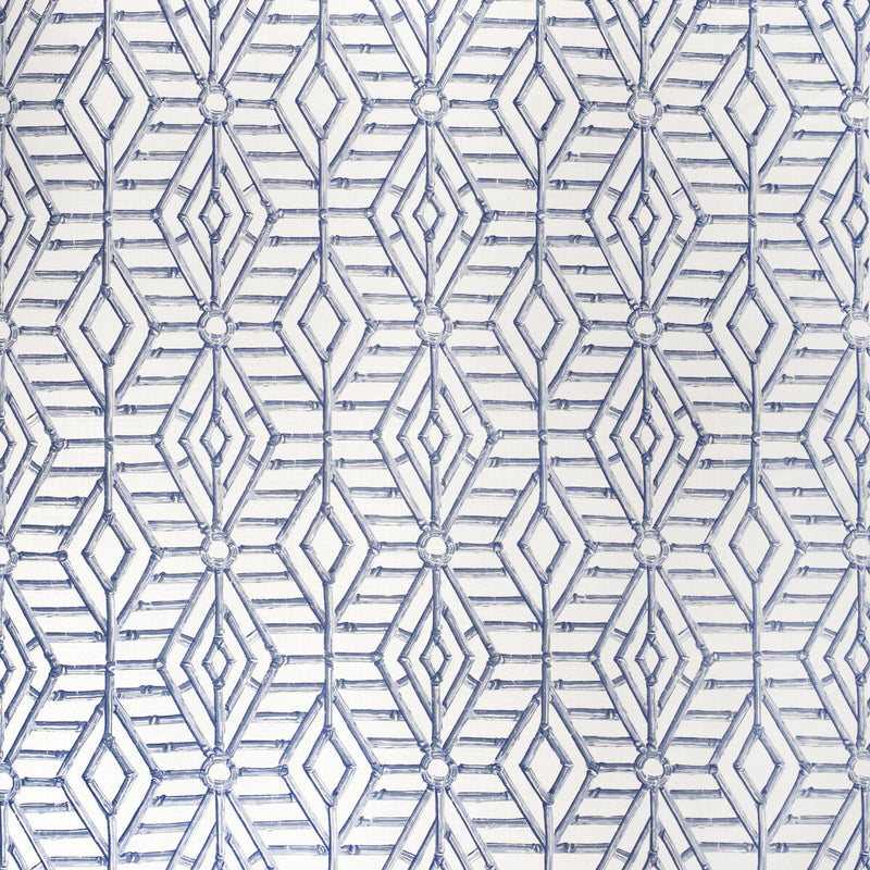 LEE JOFA - BAMBOO CANE- BLUE - Fabric by the Yard BLUE