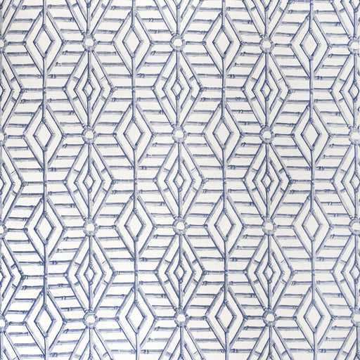 LEE JOFA - BAMBOO CANE- BLUE - Fabric by the Yard BLUE