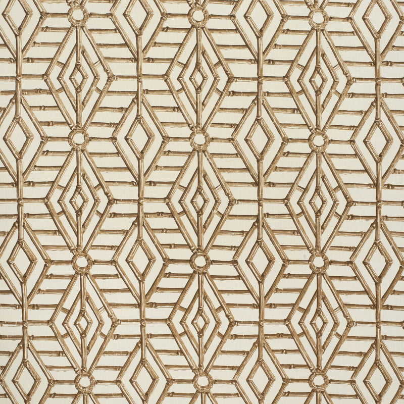 LEE JOFA - BAMBOO CANE- BROWN - Fabric by the Yard BROWN