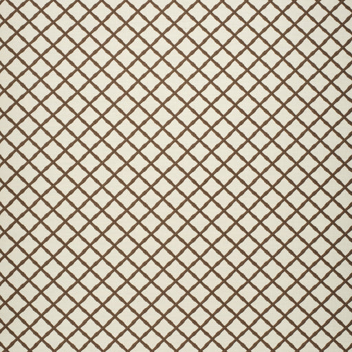 LEE JOFA - BAMBOO TRELLIS- BROWN - Fabric by the Yard BROWN