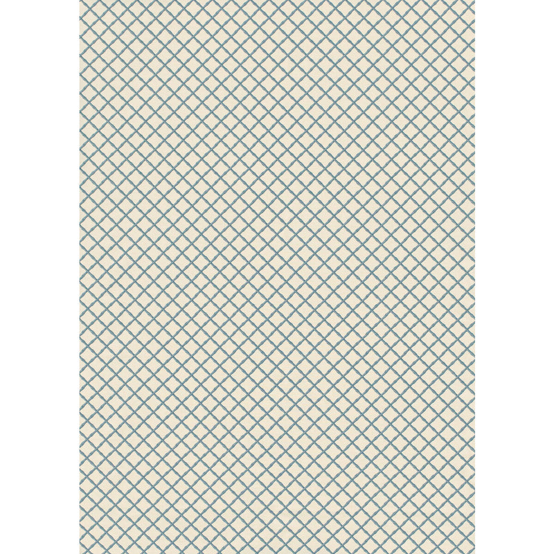 LEE JOFA - BAMBOO TRELLIS- BLUE - Fabric by the Yard BLUE