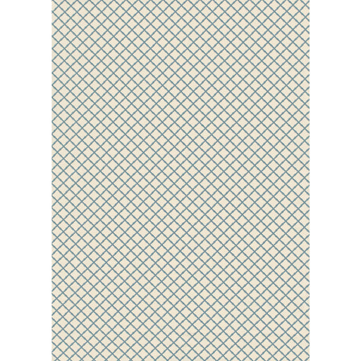 LEE JOFA - BAMBOO TRELLIS- BLUE - Fabric by the Yard BLUE