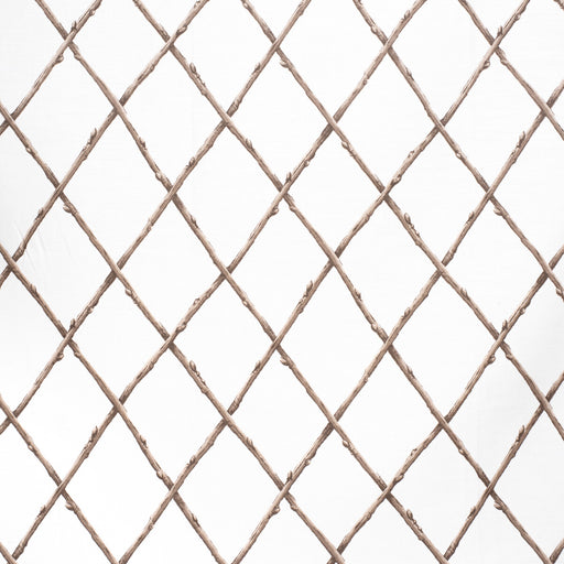LEE JOFA - BARE TWIG TRELLIS- BRO/WHI - Fabric by the Yard BRO/WHI