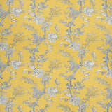 LEE JOFA - BEIJING BLOSSOM- AMB/NAVY - Fabric by the Yard