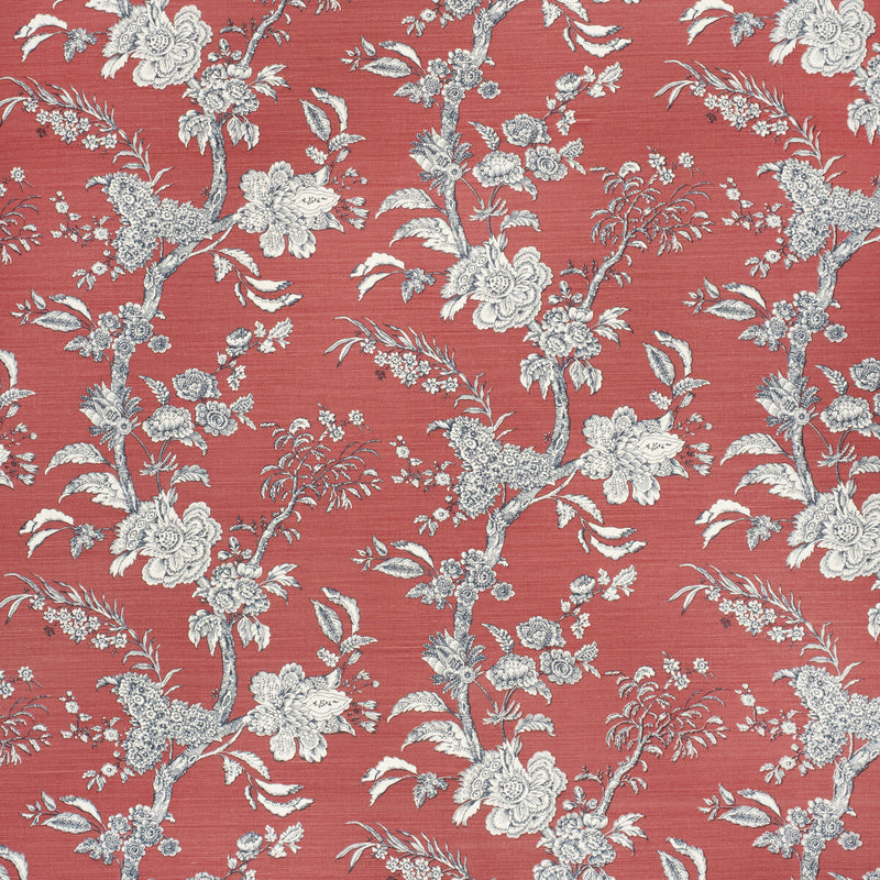 LEE JOFA - BEIJING BLOSSOM- CRIM/NAVY - Fabric by the Yard CRIM/NAVY