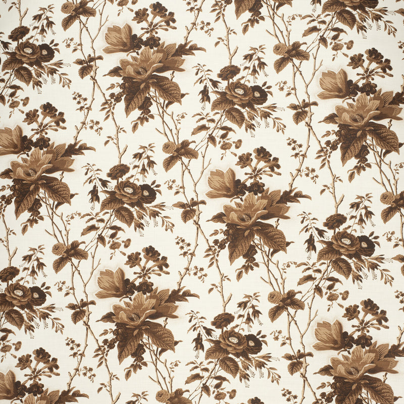 LEE JOFA - DE LA TOUR- BROWN - Fabric by the Yard BROWN