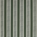 LEE JOFA - ELBA STRIPE- DARK GREEN - Fabric by the Yard