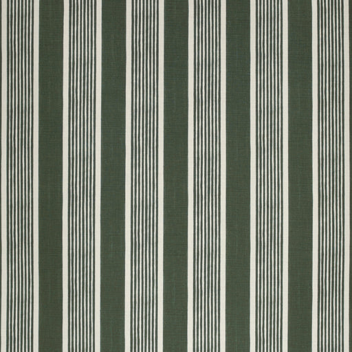 LEE JOFA - ELBA STRIPE- DARK GREEN - Fabric by the Yard DARK GREEN