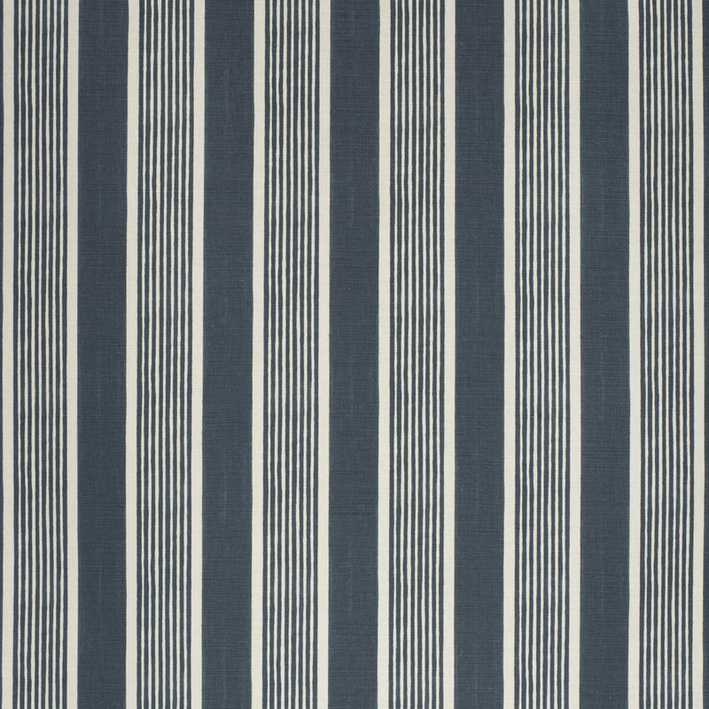 LEE JOFA - ELBA STRIPE- NAVY - Fabric by the Yard NAVY