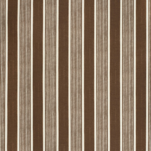 LEE JOFA - ELBA STRIPE- BROWN - Fabric by the Yard BROWN