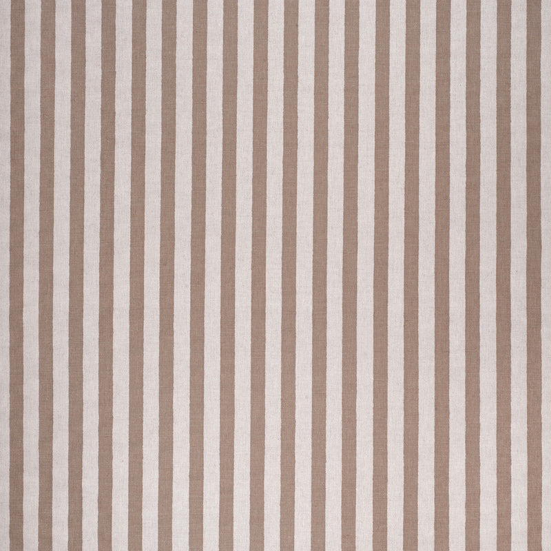 LEE JOFA - MELBA STRIPE- BROWN/ECRU - Fabric by the Yard BROWN/ECRU