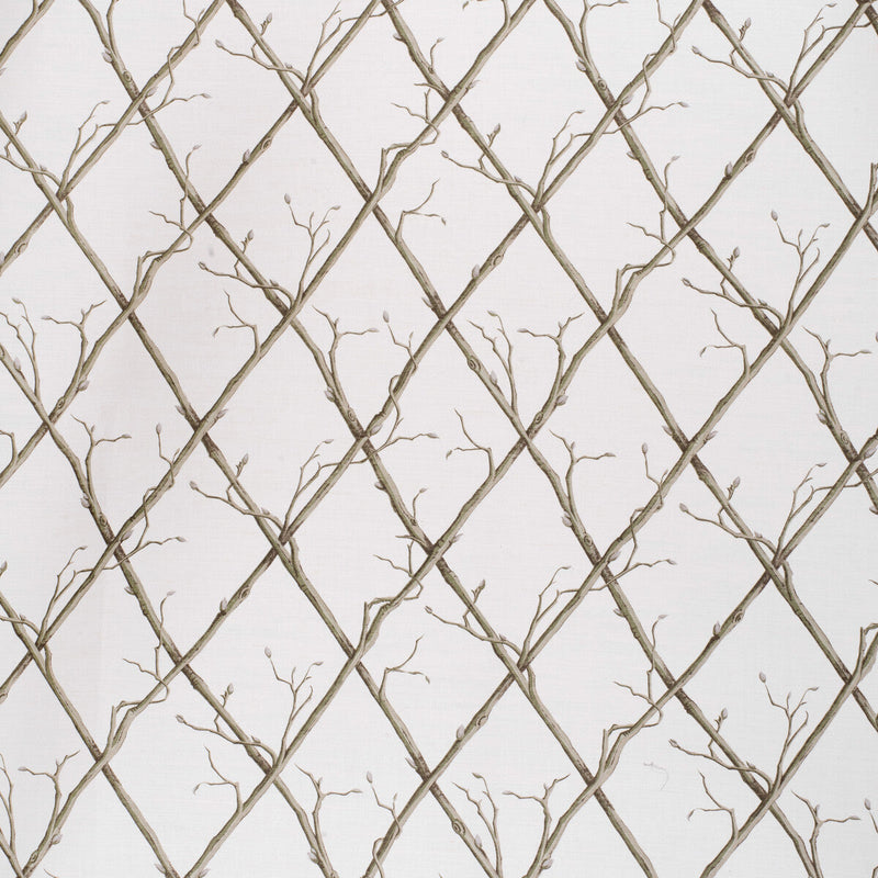 LEE JOFA - TWIG TRELLIS- GREEN/WHITE - Fabric by the Yard GREEN/WHITE