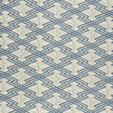 LEE JOFA - VIA KRUPP- BLUE/ECRU - Fabric by the Yard