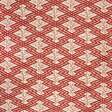 LEE JOFA - VIA KRUPP- RED/ECRU - Fabric by the Yard