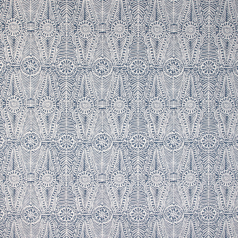 LEE JOFA - DRAYTON PRINT- INDIGO - Fabric by the Yard INDIGO