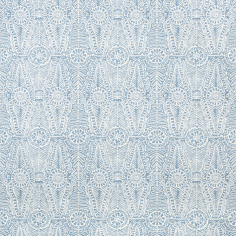 LEE JOFA - DRAYTON PRINT- DENIM - Fabric by the Yard DENIM