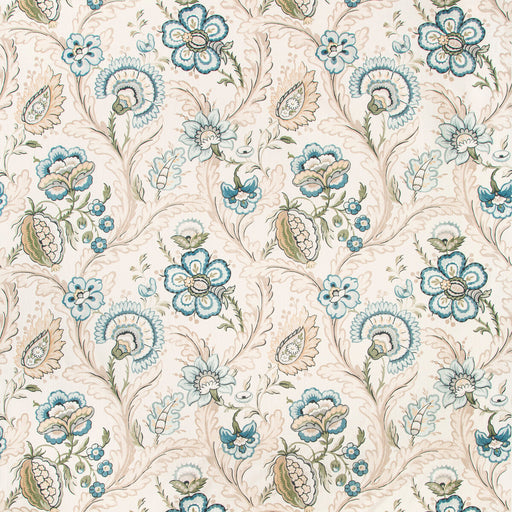 LEE JOFA - WIMBERLY PRINT- BLUE/SPRING - Fabric by the Yard BLUE/SPRING