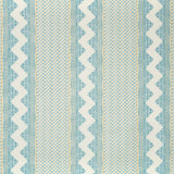 LEE JOFA - WHITAKER PRINT- OCEAN/GOLD - Fabric by the Yard