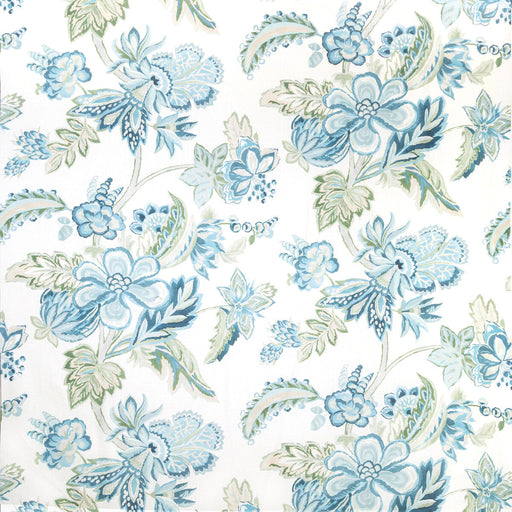 LEE JOFA - AUGUSTINE PRINT- AQUA - Fabric by the Yard AQUA