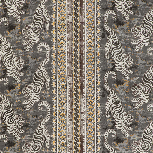 LEE JOFA - BONGOL PRINT- CHARCOAL - Fabric by the Yard CHARCOAL