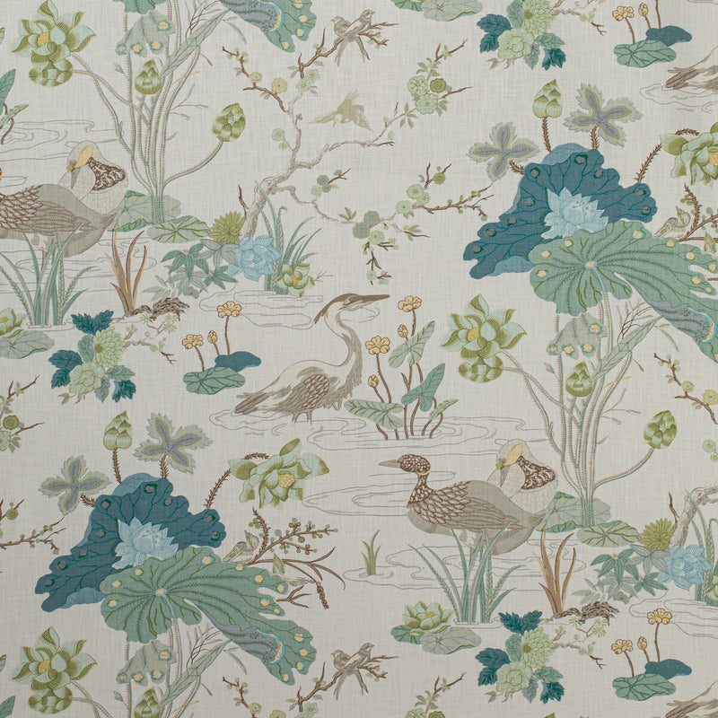 LEE JOFA - LUZON PRINT- JADE - Fabric by the Yard JADE