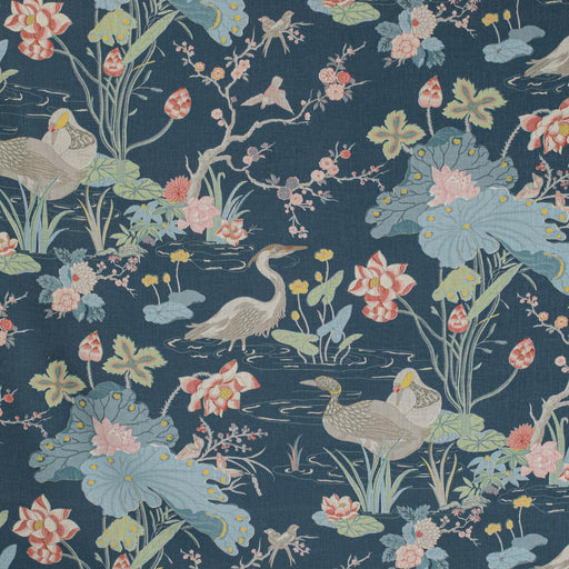 LEE JOFA - LUZON PRINT- SAPPHIRE - Fabric by the Yard SAPPHIRE